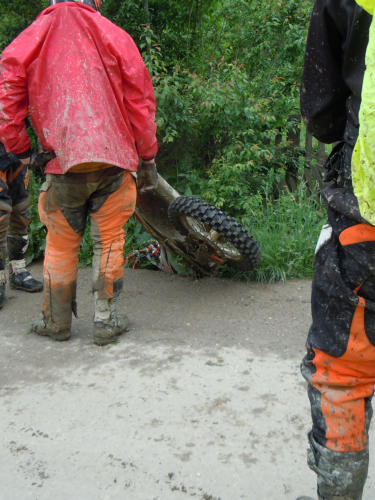 Mit der richtigen Motorradkleidung ist Matsch kein Problem